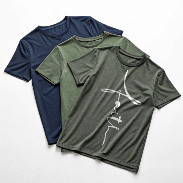 Faith Cross Shirt – Vertical Christian T-Shirt for Mens, Minimalist Religious Tee, Cute Scripture Shirt, Everyday Church Outfit, Faith Gift for Him - Image 3