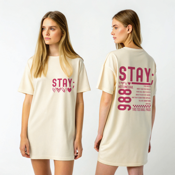 Stay; Mental Health Awareness Shirt, 988 Suicide Prevention Tee, You Matter Shirt, Comfort Colors Self-Care Shirt, Faith-Based Encouragement Gift - Image 4